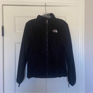 The North Face black fleece full-zip jacket